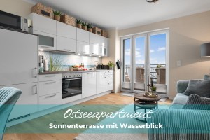 Admiralsblick - Küche und Wohnbereich