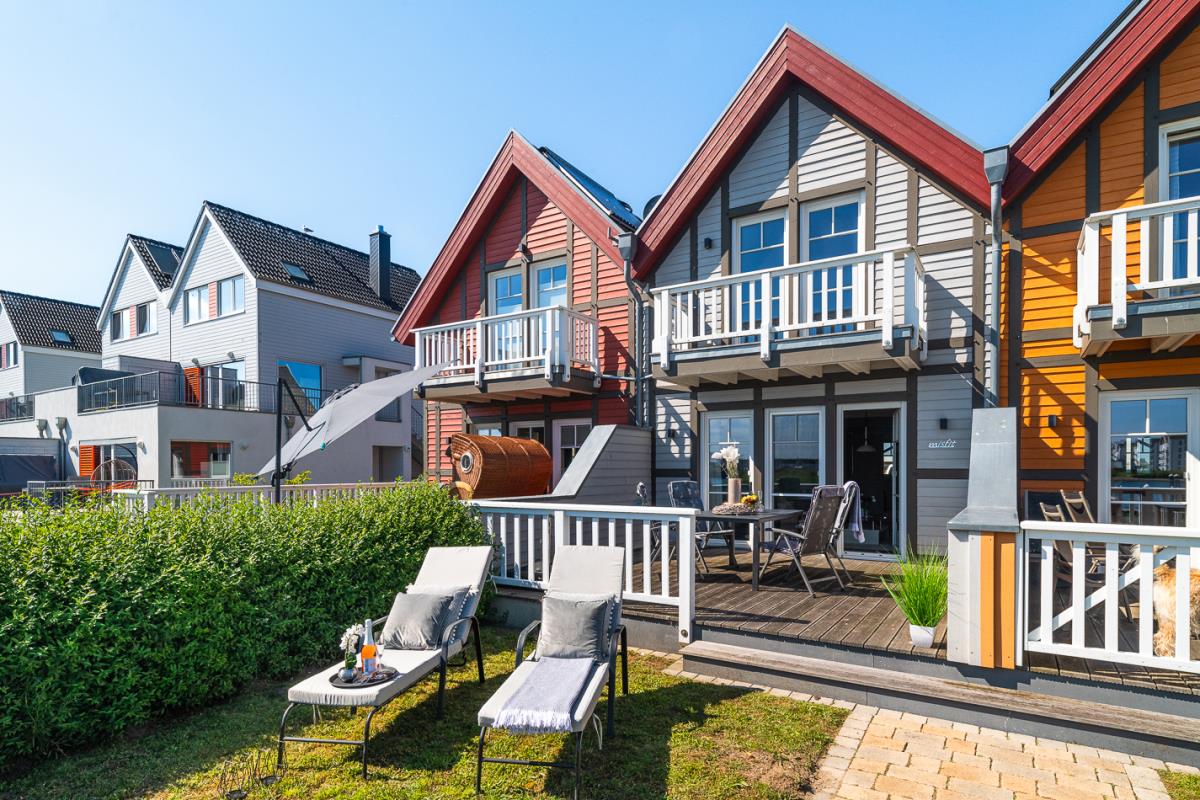 Dockside - Terrasse mit Gartenzugang