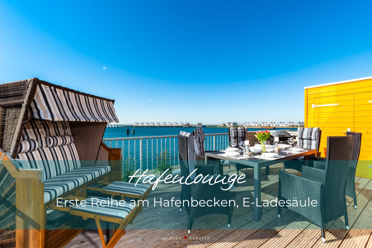 HafenLounge - Traumhafter Blick in den Hafen 