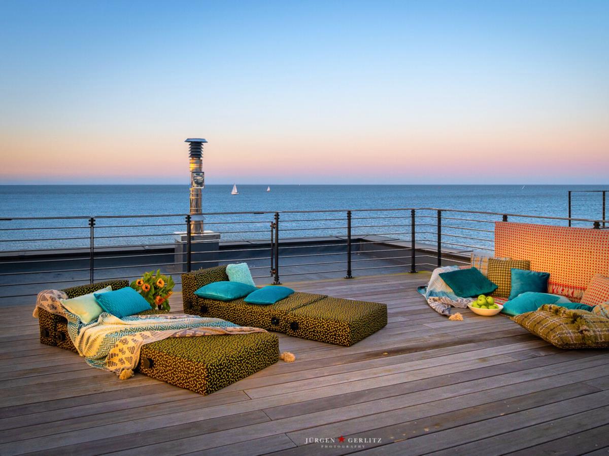 Strandvilla Auf der Ostsee - Dachterrasse 